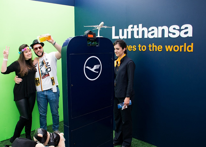 Lufthansa | Experiência de viagem em estande